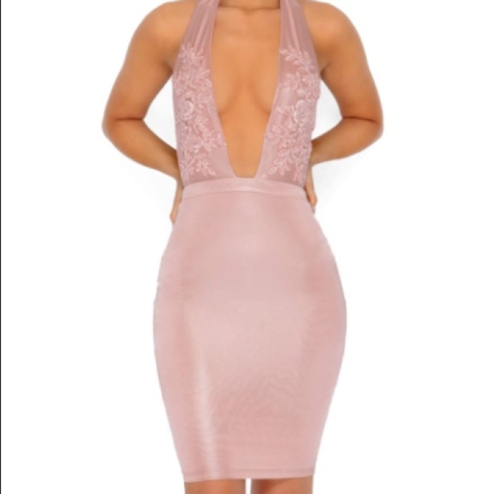 WORN ONCE- Oh Polly Embellished Dress